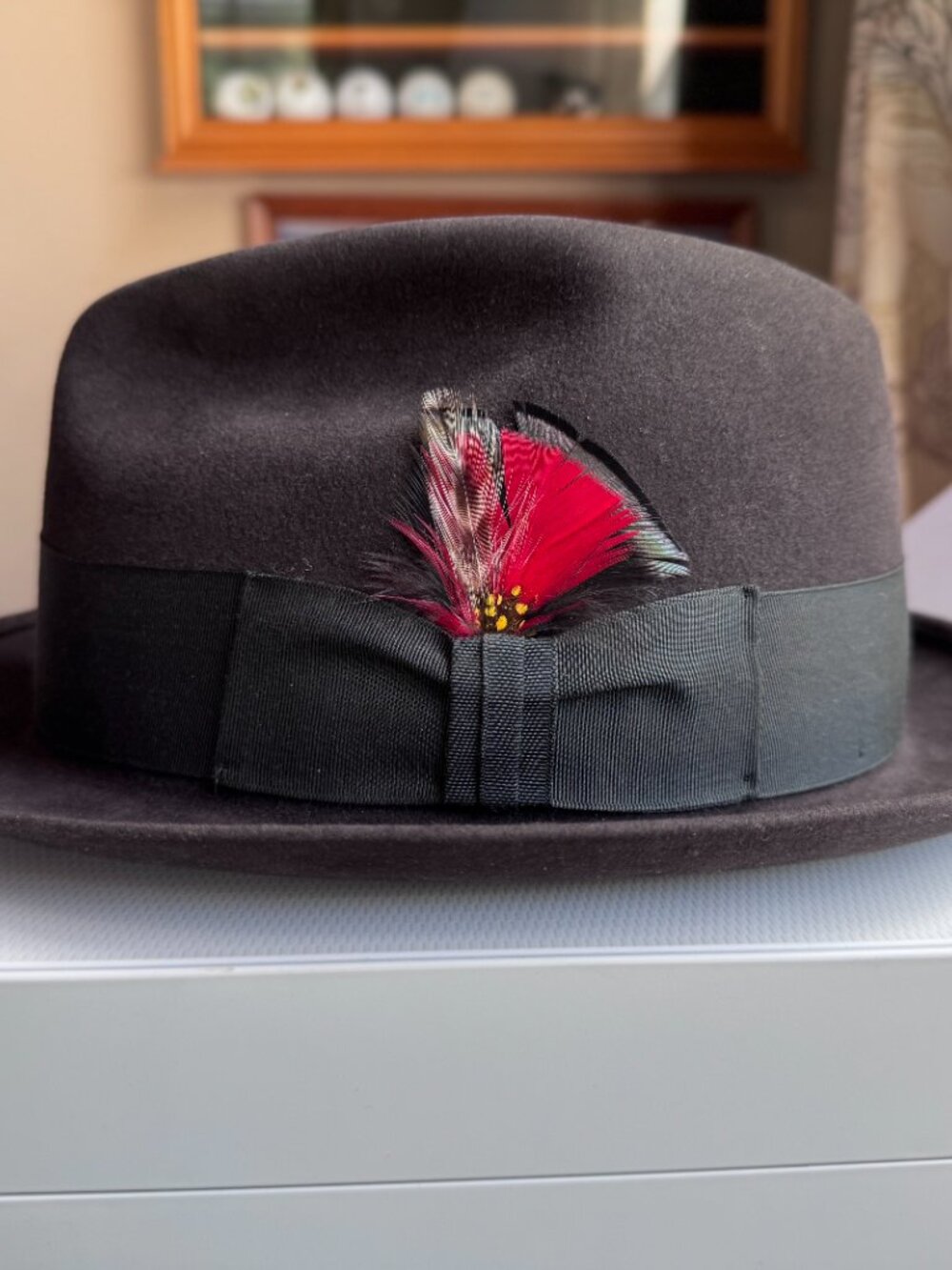 Vtg 1950s ROYAL STETSON Fedora Hat Dark Brown Fur Fel… - Gem